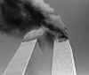 Photograph  Gulnara Samoilova. Click on the pictures for a larger image. On September 11, 2001 terrorists attack the World Trade Center towers in New York City.