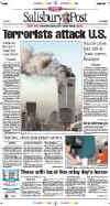 Click on the USA newspaper front page headlines and covers pictures for a larger newspaper cover image from the week of September 11, 2001.