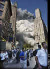 Pictures, photos, or images are © AP or Reuters. Click on the pictures for a larger image. On September 11, 2001 terrorists attack the World Trade Center towers in New York City.