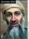 Click on the Dec 26th al-Jazeera TV image of Osama bin Laden for a larger image.