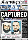 Khalid Shaikh Mohammed is captured. Click on the newspaper front cover image for a larger view.