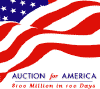 Click for a larger image of the September 2001 Ebay Auction for America - $100 Million in 100 Days.
