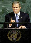 President George W. Bush's November 10th 2001 Speech to the United Nations - Important 9/11 speeches by President Bush. The September 11th 2001 terror attack on America news archive images, pictures, graphs, and photos are copyrighted.