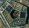 The Pentagon from Space Image  SpaceImaging.com. This is The Pentagon from space prior to the terrorist attack. The next image shows the aftermath of the September 11, 2001 terrorist attacks on The Pentagon in Washington D.C. Satellites photograph the smoke from the attack area in the 09-11-2001 terrorist attack.