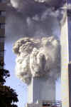September 11 News mysterious images in the WTC smoke. Click on this photograph for a larger image.